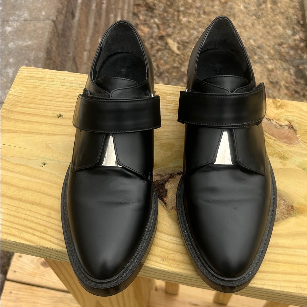 Vince Wren Black Leather Oxford Monk
Strap Shoes size 9 1/2